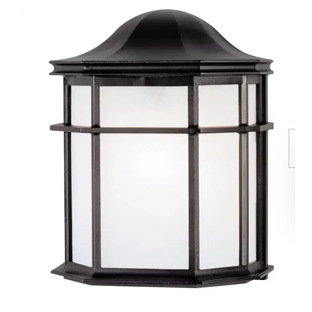 Westinghouse 66898 Textured Black on Cast Aluminum 1-Light‎ Outdoor Wall Lantern